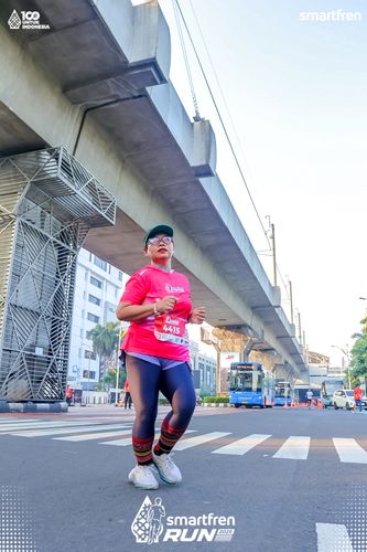 Race photo from Smartfren Run 2025 