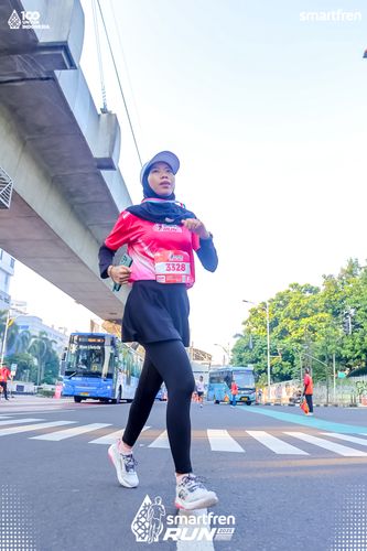 Race photo from Smartfren Run 2025 