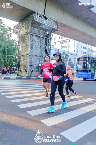 Race photo from Smartfren Run 2025 