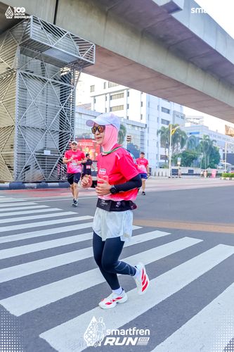 Race photo from Smartfren Run 2025 