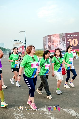 Race photo from BAF LIONS RUN 2024
