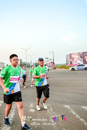Race photo from BAF LIONS RUN 2024