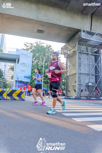 Race photo from Smartfren Run 2025 