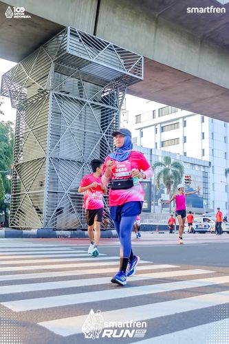 Race photo from Smartfren Run 2025 
