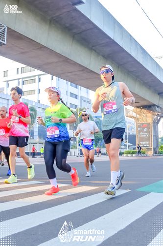 Race photo from Smartfren Run 2025 