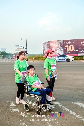 Race photo from BAF LIONS RUN 2024