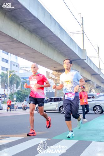 Race photo from Smartfren Run 2025 