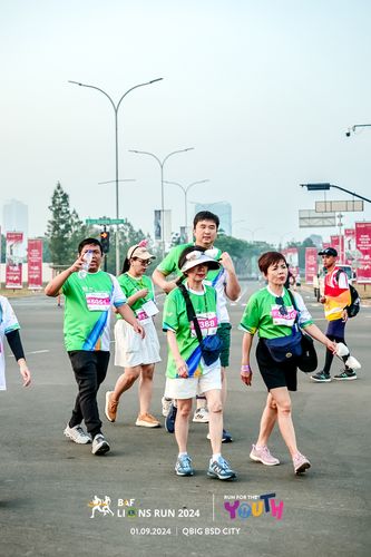 Race photo from BAF LIONS RUN 2024