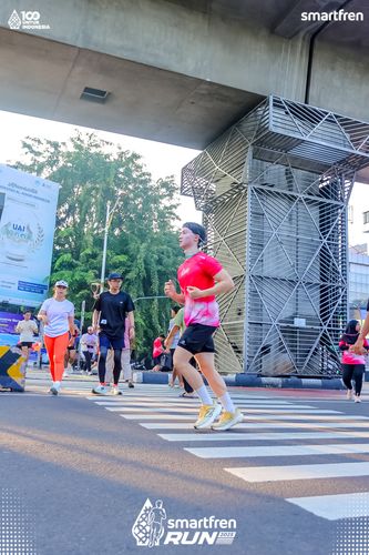 Race photo from Smartfren Run 2025 
