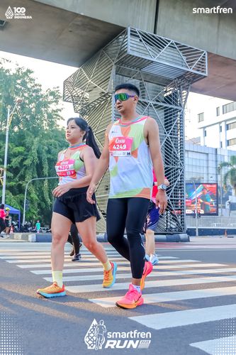 Race photo from Smartfren Run 2025 