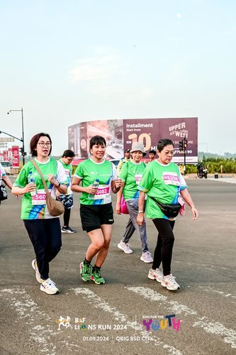 Race photo from BAF LIONS RUN 2024