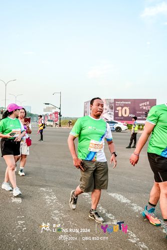 Race photo from BAF LIONS RUN 2024