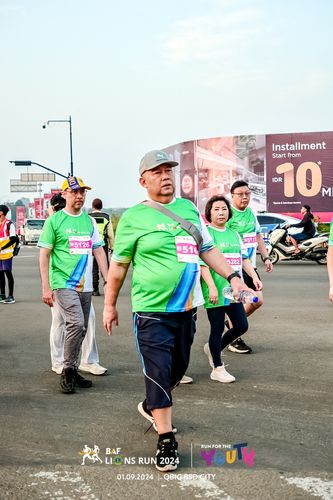Race photo from BAF LIONS RUN 2024
