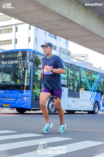 Race photo from Smartfren Run 2025 