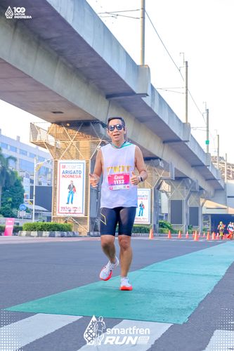 Race photo from Smartfren Run 2025 