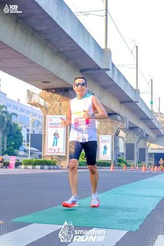 Race photo from Smartfren Run 2025 