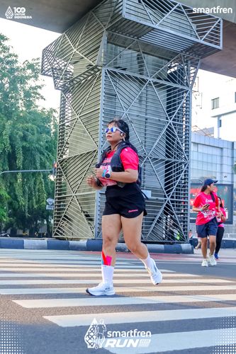 Race photo from Smartfren Run 2025 
