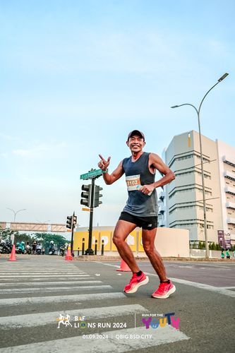Race photo from BAF LIONS RUN 2024