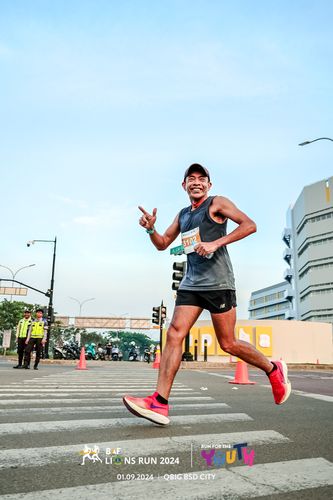 Race photo from BAF LIONS RUN 2024