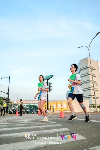 Race photo from BAF LIONS RUN 2024