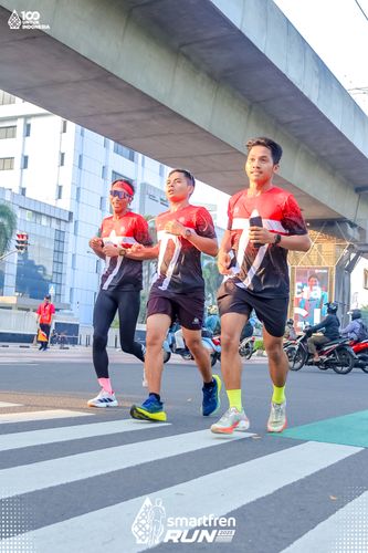 Race photo from Smartfren Run 2025 