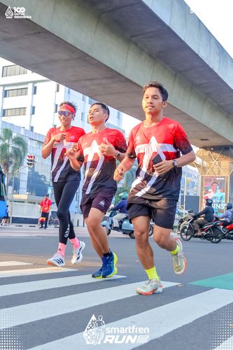 Race photo from Smartfren Run 2025 