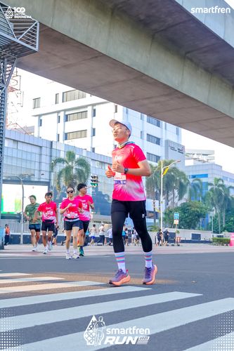 Race photo from Smartfren Run 2025 