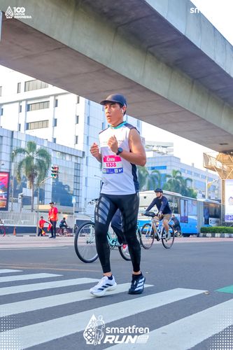 Race photo from Smartfren Run 2025 