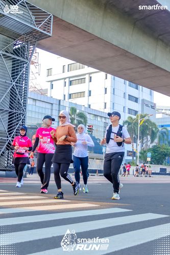 Race photo from Smartfren Run 2025 