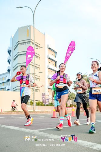 Race photo from BAF LIONS RUN 2024