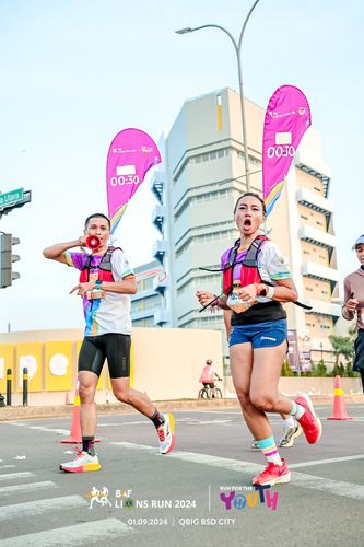 Race photo from BAF LIONS RUN 2024