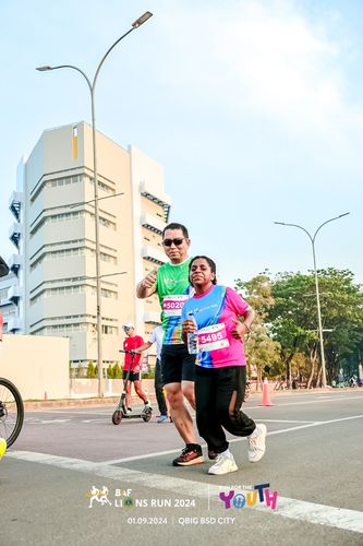 Race photo from BAF LIONS RUN 2024