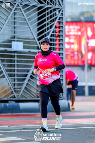 Race photo from Smartfren Run 2025 
