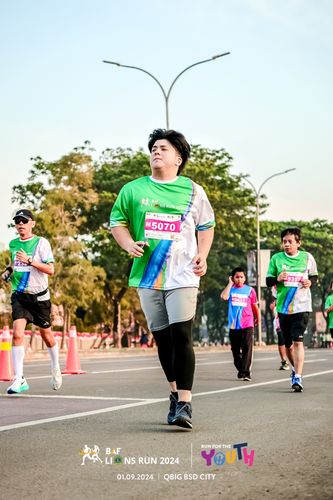Race photo from BAF LIONS RUN 2024