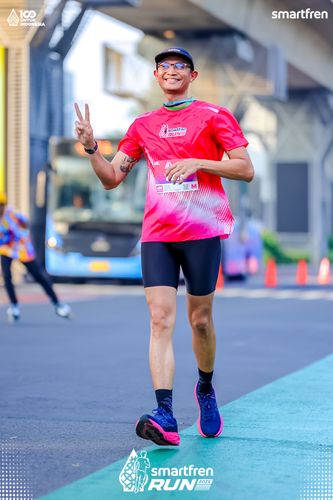 Race photo from Smartfren Run 2025 