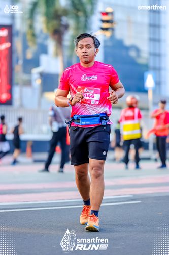 Race photo from Smartfren Run 2025 