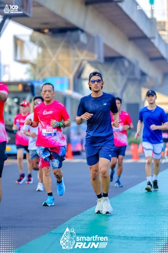 Race photo from Smartfren Run 2025 