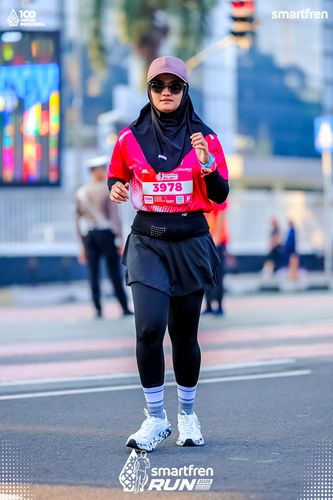 Race photo from Smartfren Run 2025 