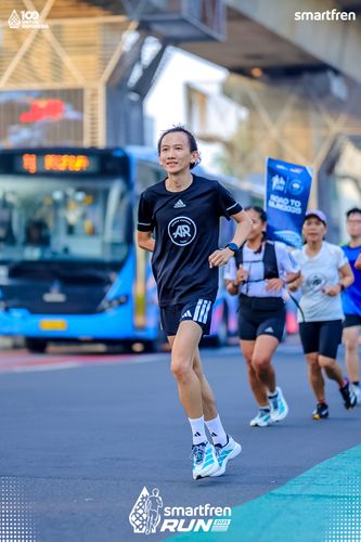 Race photo from Smartfren Run 2025 