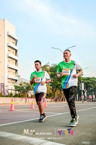 Race photo from BAF LIONS RUN 2024