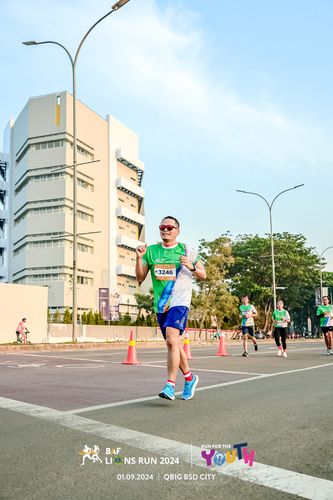 Race photo from BAF LIONS RUN 2024