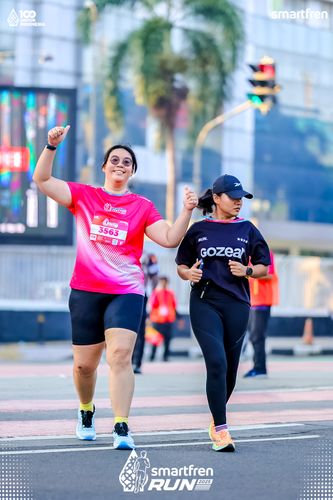Race photo from Smartfren Run 2025 