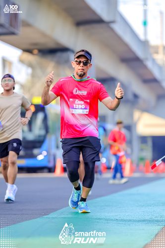 Race photo from Smartfren Run 2025 
