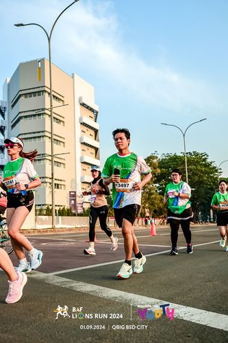 Race photo from BAF LIONS RUN 2024