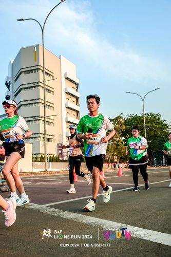 Race photo from BAF LIONS RUN 2024