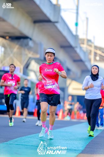 Race photo from Smartfren Run 2025 