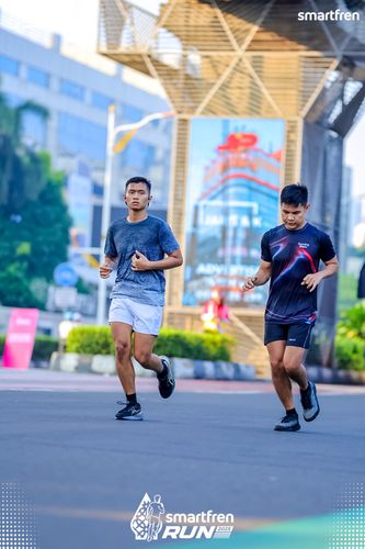 Race photo from Smartfren Run 2025 