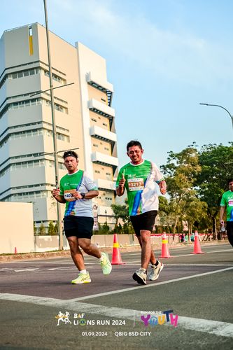 Race photo from BAF LIONS RUN 2024