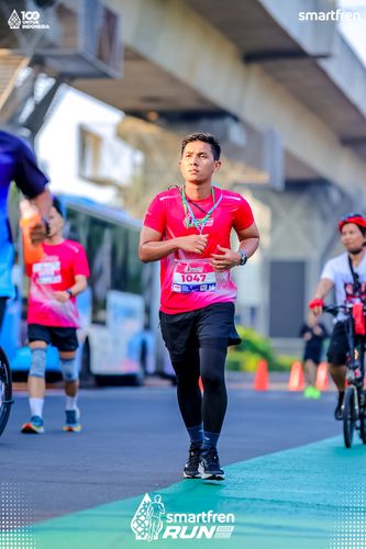 Race photo from Smartfren Run 2025 