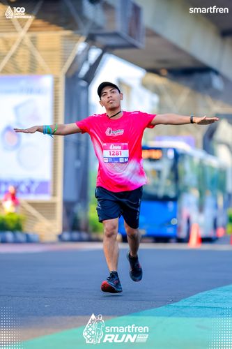 Race photo from Smartfren Run 2025 